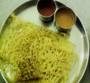 TASTY ROTI JALA at Annalakshmi Temple of Fine Arts in Penang