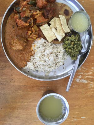 New: Sunday lunch buffet is northern Indian food (pictured above). Saturday is southern India cuisine.  at Annalakshmi Temple of Fine Arts in Penang