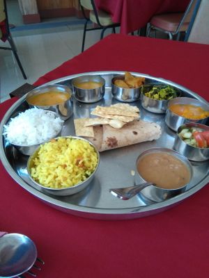 Thali at Annalakshmi Temple of Fine Arts in Penang