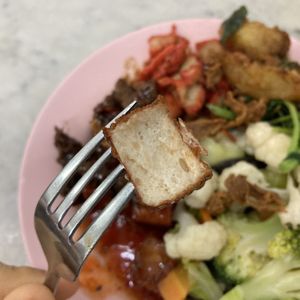 Vegan seafood tofu  at Ee Beng Vegetarian Food 毅明素食 in Penang
