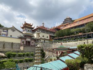 Cute neighborhood  at Kek Lok Si Vegetarian Restaurant 极乐寺素食餐厅 in Penang