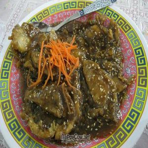 Sesame tomato mushroom at Kek Lok Si Vegetarian Restaurant 极乐寺素食餐厅 in Penang