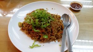 Petai fried rice at Lu Ye Yuan Vegetarian in Bukit Mertajam