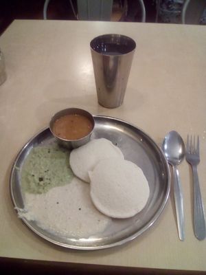 Healthy and delicious iddly, South Indian dish... at Woodlands Vegetarian Restaurant - Georgetown in Penang