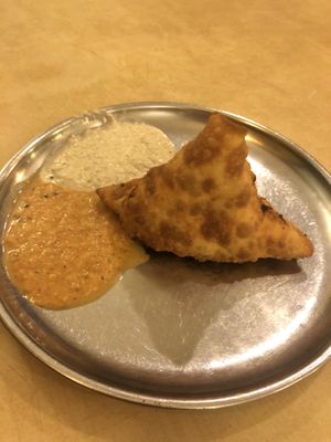 samosa  at Woodlands Vegetarian Restaurant - Georgetown in Penang