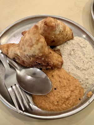Samosas   at Woodlands Vegetarian Restaurant - Georgetown in Penang