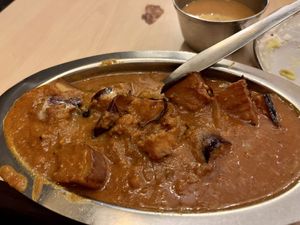 Aubergine curry   at Woodlands Vegetarian Restaurant - Georgetown in Penang
