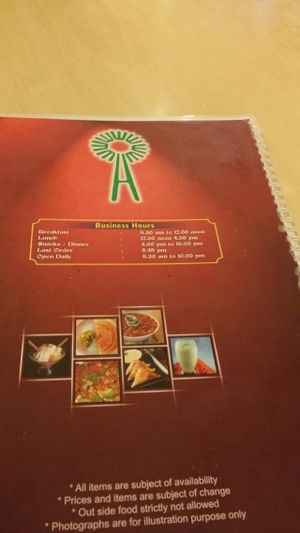 Menu at Woodlands Vegetarian Restaurant - Georgetown in Penang