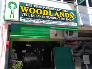 Outside at Woodlands Vegetarian Restaurant - Georgetown in Penang