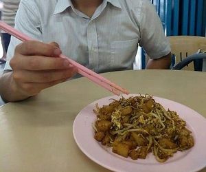 Delicious char koay teo! at Chang Sow Chai Vegetarian长寿斋素食 in Penang