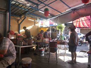 Seen from inside  at Chang Sow Chai Vegetarian长寿斋素食 in Penang