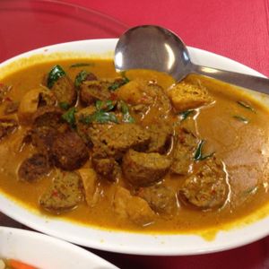 Curry lamb, medium size at NEU Vegetarian Restaurant in Petaling Jaya
