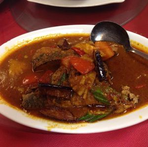 Assam Vege Fish, medium size at NEU Vegetarian Restaurant in Petaling Jaya