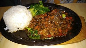 Sissig at Daily Veggie N' Cafe in Quezon City