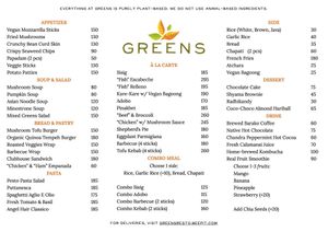 vegan,no meat, no fish, no eggs, and no dairy at Greens in Quezon City