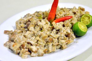 Tofu sisig at Greens in Quezon City