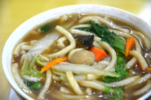 Lomi at New Quan Yin Chay Vegetarian Food Garden in Metro Manila