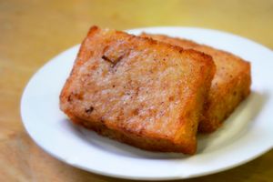Radish cake at New Quan Yin Chay Vegetarian Food Garden in Metro Manila