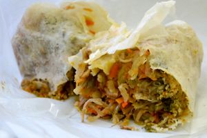 Fresh lumpia at New Quan Yin Chay Vegetarian Food Garden in Metro Manila