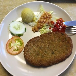 fish chop (without gravy) at Ci Hang 慈航 in Central Singapore