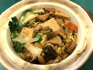 Closeup  at Ci Yan Vegetarian Health Food in Central Singapore