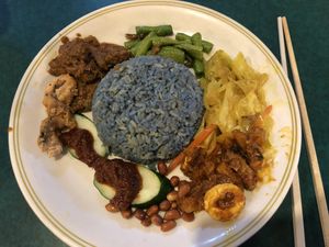 Nasi Lemak at Ci Yan Vegetarian Health Food in Central Singapore