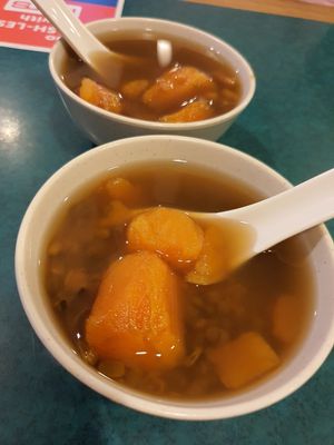 Green bean with sweet potato at Ci Yan Vegetarian Health Food in Central Singapore