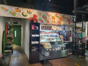 Menu board and ordering counter ~ Circuit Breaker Period Phase 2 at Divine Realm 天运素食园 in Northeast Singapore