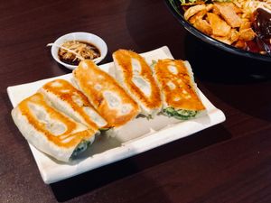 Potstickers at Divine Realm 天运素食园 in Northeast Singapore