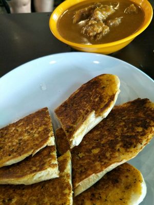 roti john eggless at Divine Realm 天运素食园 in Northeast Singapore