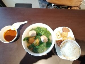 Liang tou fu at Divine Realm 天运素食园 in Northeast Singapore