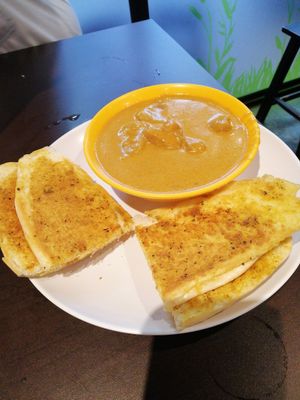 Roti john at Divine Realm 天运素食园 in Northeast Singapore