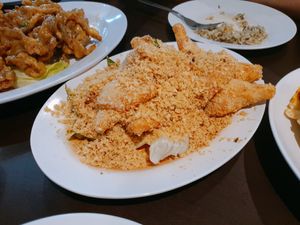 Cereal beancurd at Divine Realm 天运素食园 in Northeast Singapore