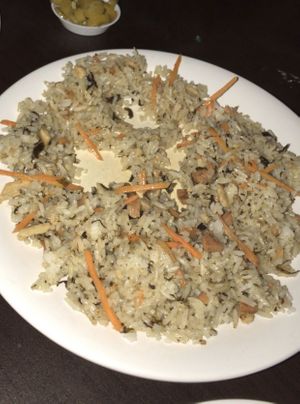 some olive fried rice👍🏻👍🏻 at Divine Realm 天运素食园 in Northeast Singapore