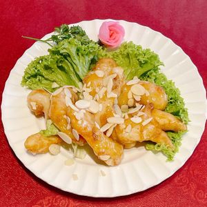 Salad prawn at Fo You Yuan 佛有缘 in Central Singapore