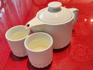 a pot of Pu er chinese tea at Fo You Yuan 佛有缘 in Central Singapore