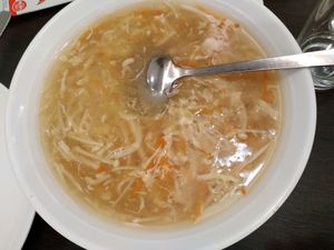 Mock sharks fin at Greenland Vegetarian Restaurant 菩提林 in Northeast Singapore