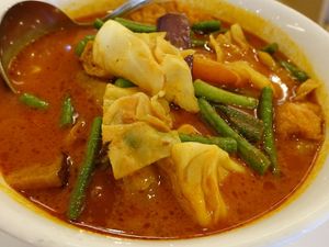 Mixed veggie curry at Greenland Vegetarian Restaurant 菩提林 in Northeast Singapore