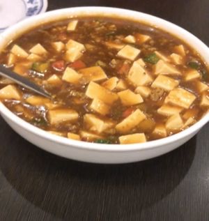 mapo tofu 👍🏻 at Greenland Vegetarian Restaurant 菩提林 in Northeast Singapore