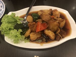 stir fried monkey head (small) $10 👍🏻👍🏻👍🏻 at Greenland Vegetarian Restaurant 菩提林 in Northeast Singapore