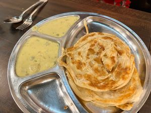 paratha  at Komala Vilas - Serangoon Rd in Central Singapore
