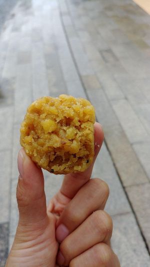 jaggery laddu at Komala Vilas - Serangoon Rd in Central Singapore