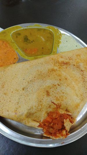 mysore masala dosa innards at Komala Vilas - Serangoon Rd in Central Singapore