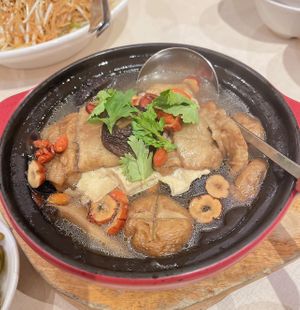 Mushroom Tea Fragrant Broth  at Ling Zhi Restaurant 灵芝 - Orchard in Central Singapore