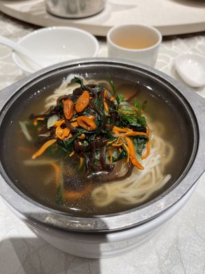 Noodles in superior soup  at Ling Zhi Restaurant 灵芝 - Orchard in Central Singapore