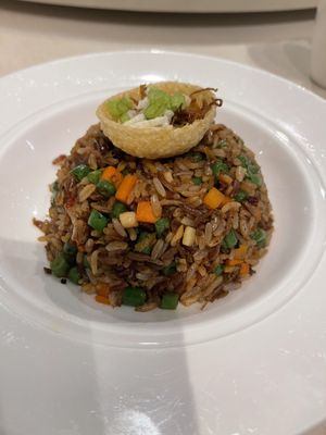 Chili X.O Fried Rice (with Butcher Kitchen)  at Ling Zhi Restaurant 灵芝 - Orchard in Central Singapore
