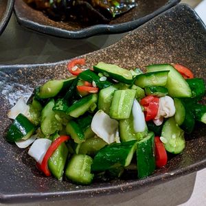Chilled Cucumber with Chef’s Special Sauce at Ling Zhi Restaurant 灵芝 - Orchard in Central Singapore