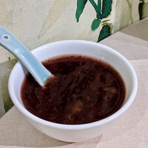 Pumpkin Cream with Purple Rice at Ling Zhi Restaurant 灵芝 - Orchard in Central Singapore