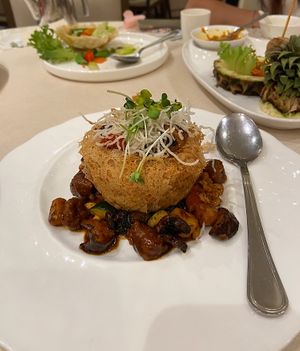 yam ring  at Ling Zhi Restaurant 灵芝 - Orchard in Central Singapore