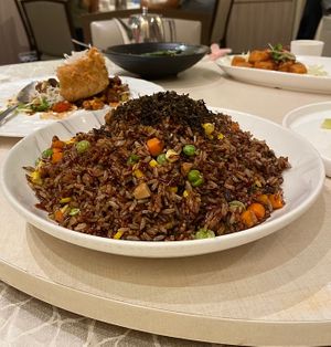  fried brown rice  at Ling Zhi Restaurant 灵芝 - Orchard in Central Singapore